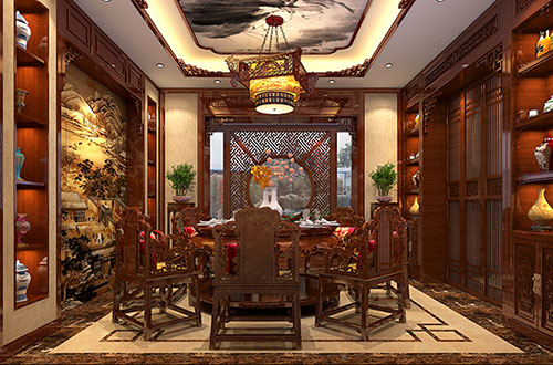 贵港温馨雅致的古典中式家庭装修设计效果图