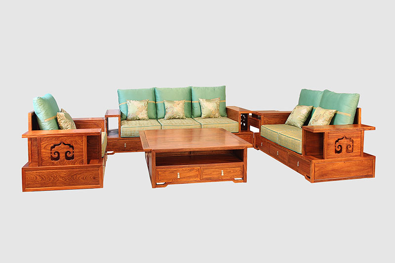 贵港中式实木沙发简直太美了