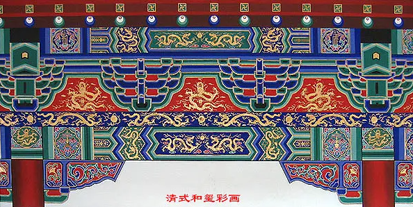 贵港中国建筑彩画装饰图案